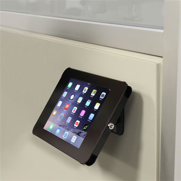 Lockable Tablet Stand For iPad - Desk Or Wall Mountable - Steel
