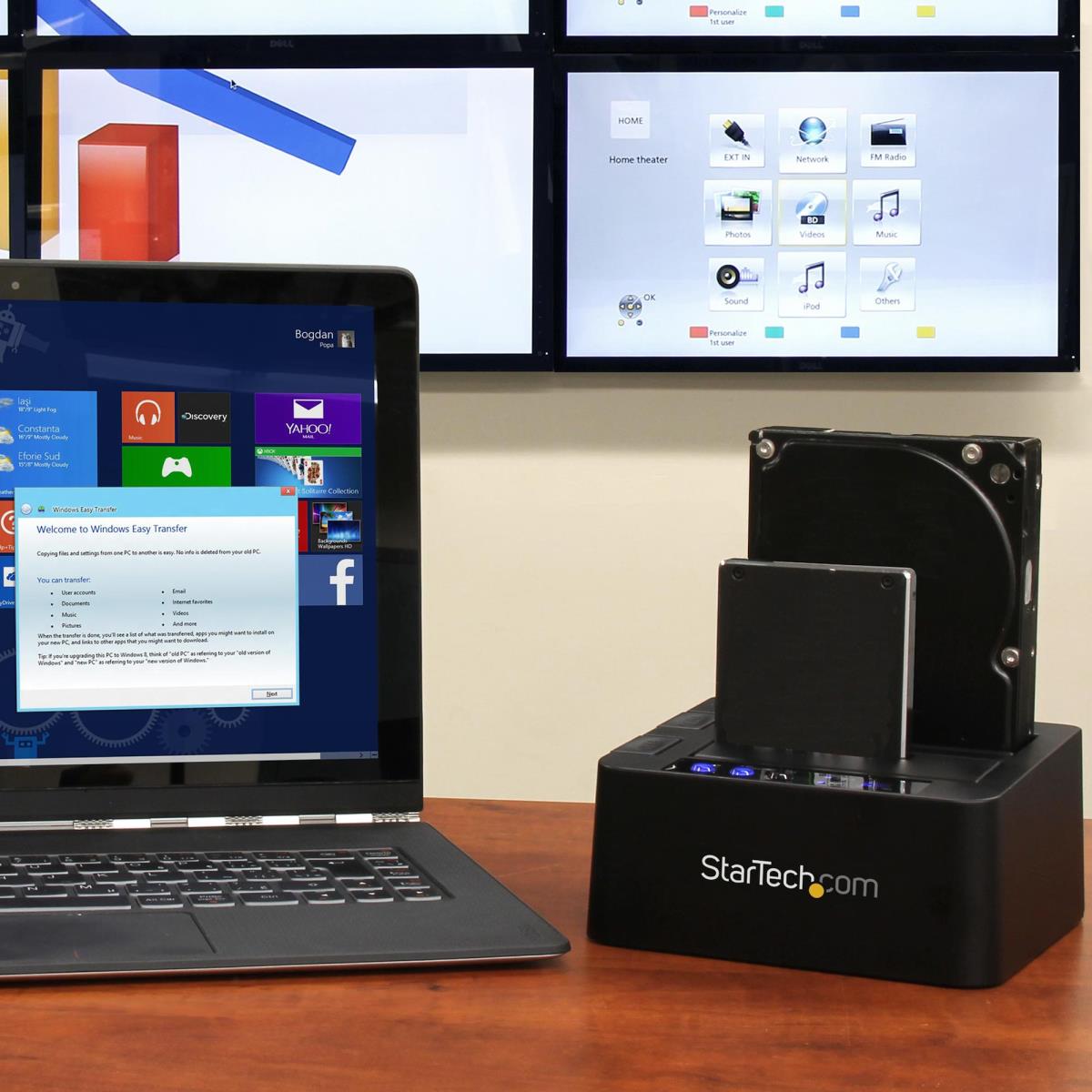 Dock - Standalone Duplicator USB 3.1 (10gbps) For 2.5in & 3.5in SATA SSD/HDD Drives - HDD Cloner