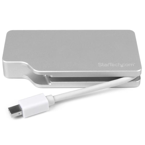 Aluminum Travel A/v Adapter 3-in-1 Mini DisplayPort To Vga DVI Or Hdmi - 4k
