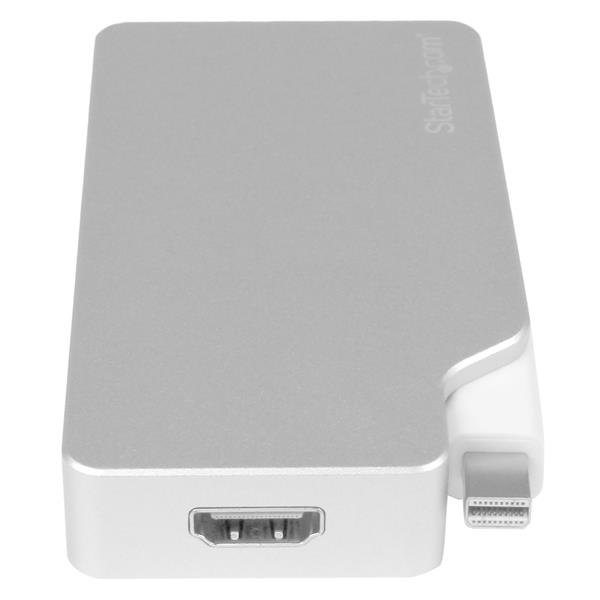 Aluminum Travel A/v Adapter 3-in-1 Mini DisplayPort To Vga DVI Or Hdmi - 4k