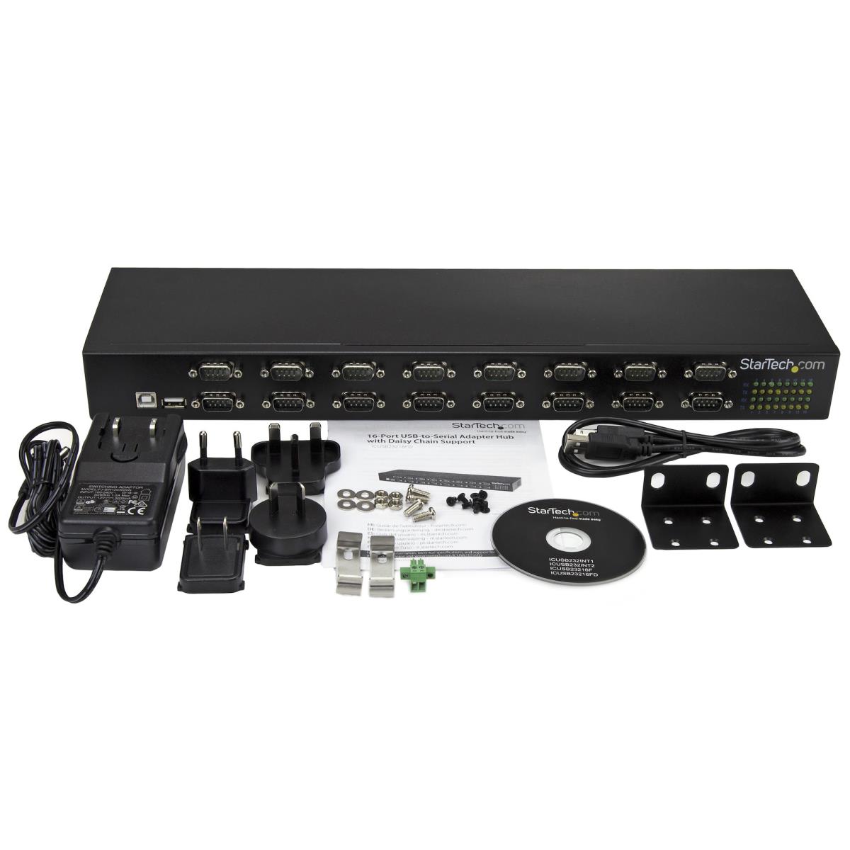 USB-to-serial Adapter Hub 16-port