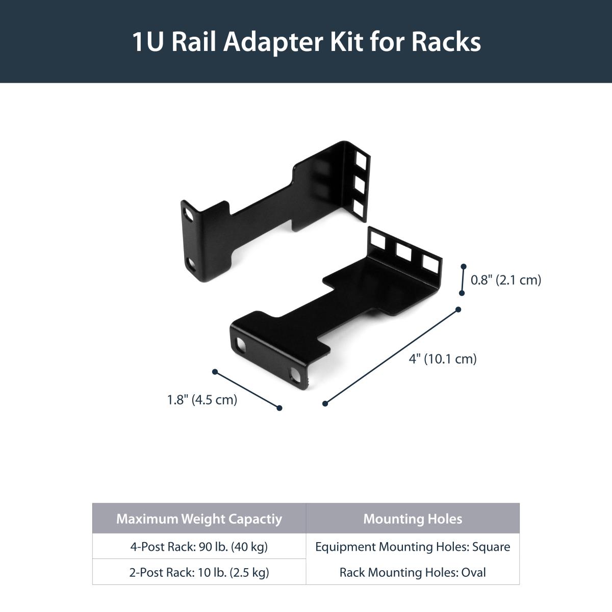 Rack Extender - 1u Rack Rack Depth Adapter Brackets-1u