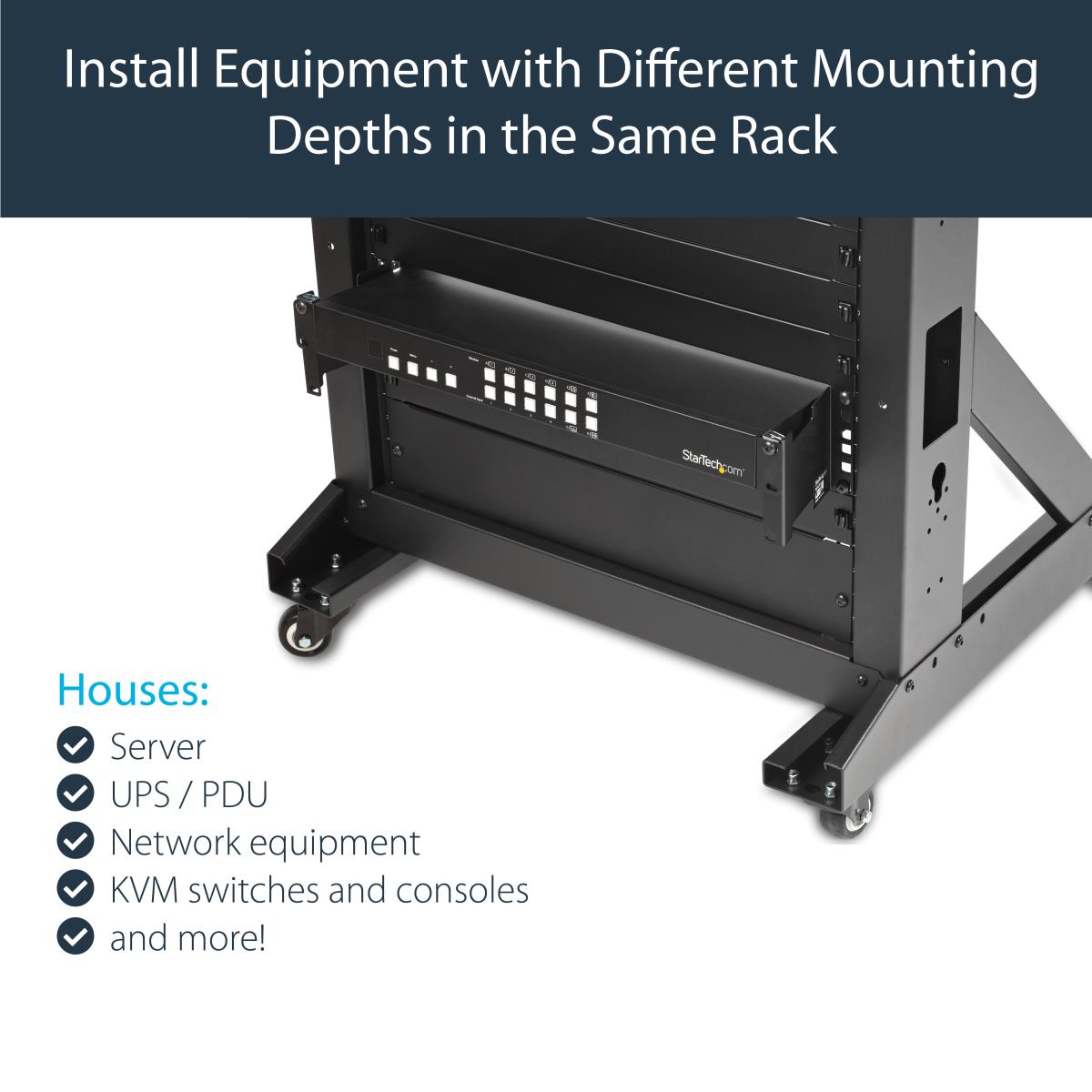 Rack Extender - 2u Rack Rack Depth Adapter Brackets-2u