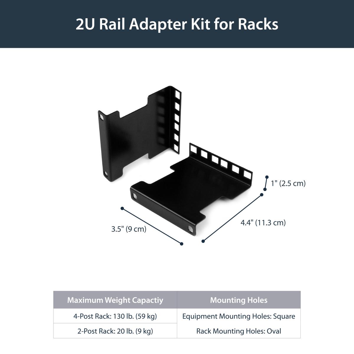 Rack Extender - 2u Rack Rack Depth Adapter Brackets-2u