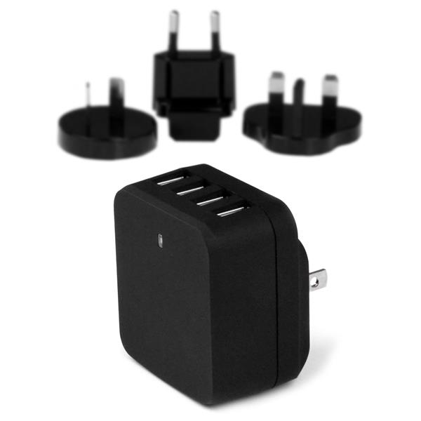 USB Travel Wall Charger 34w/6.8a-110v/220v-black