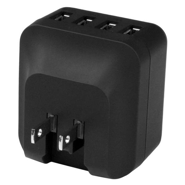 USB Travel Wall Charger 34w/6.8a-110v/220v-black