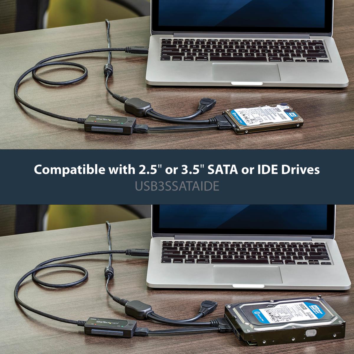 USB 3.1 (10 Gbps) Adapter Cable For 2.5in And 3.5in SATA Drives