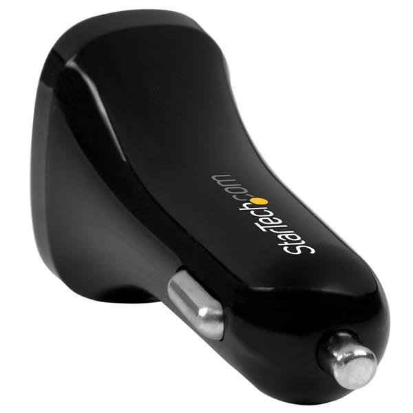 Dual-port USB Car Charger - 24w/4.8a - Black