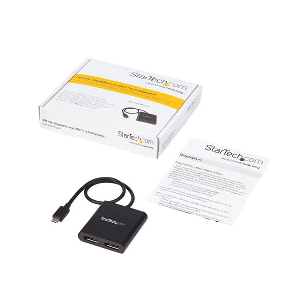 USB-c To DisplayPort Multi-monitor Splitter - 2-port Mst Hub