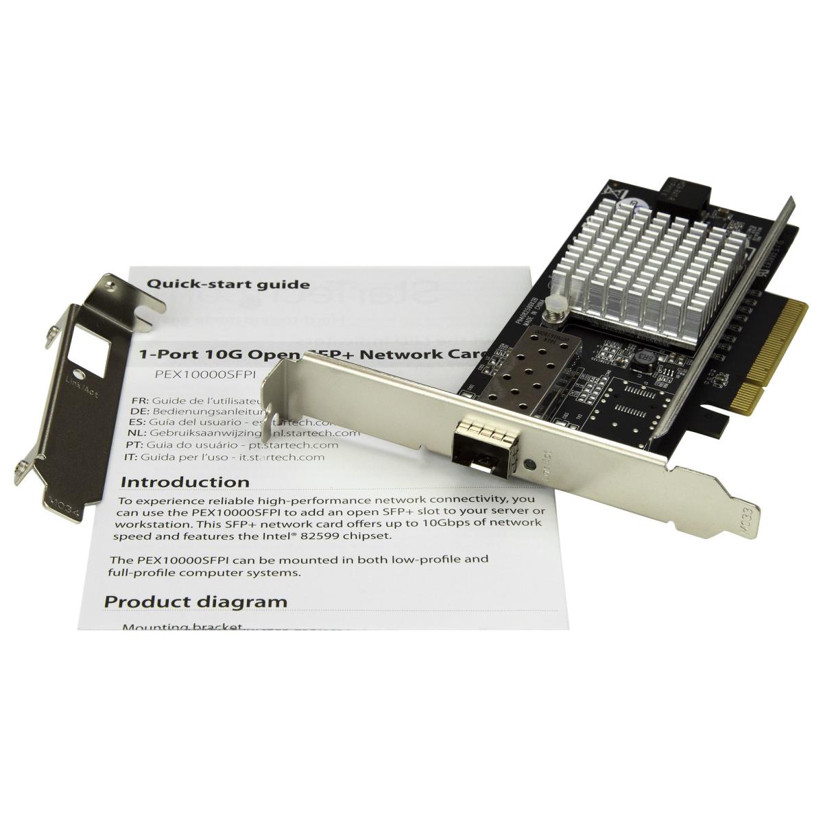 Open Sfp+ Network Card - Pci-e - Intel Chip 1-port 10g - Mm/sm