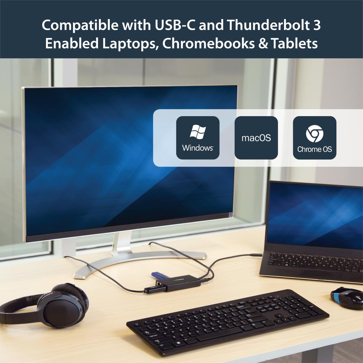 USB-c Multifunction Adapter For Laptops - Power Delivery - 4k Hdmi - Gbe - USB 3.0 - USB Type-