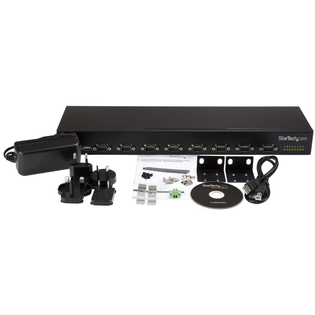 USB-to-serial Adapter Hub 8-port