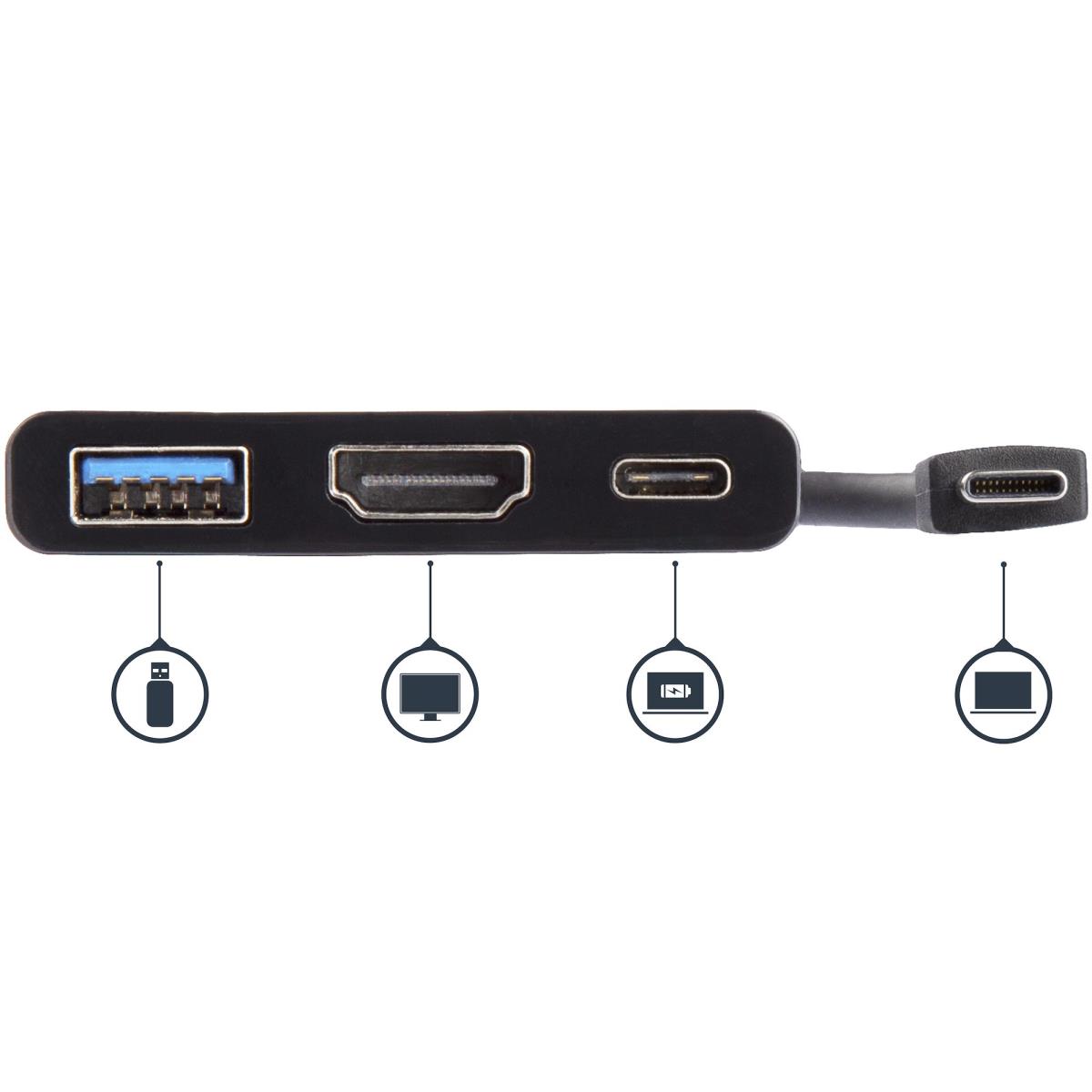 USB Type-c To Hdmi Adapter Pd&USB Port-USB-c 4k Adapter