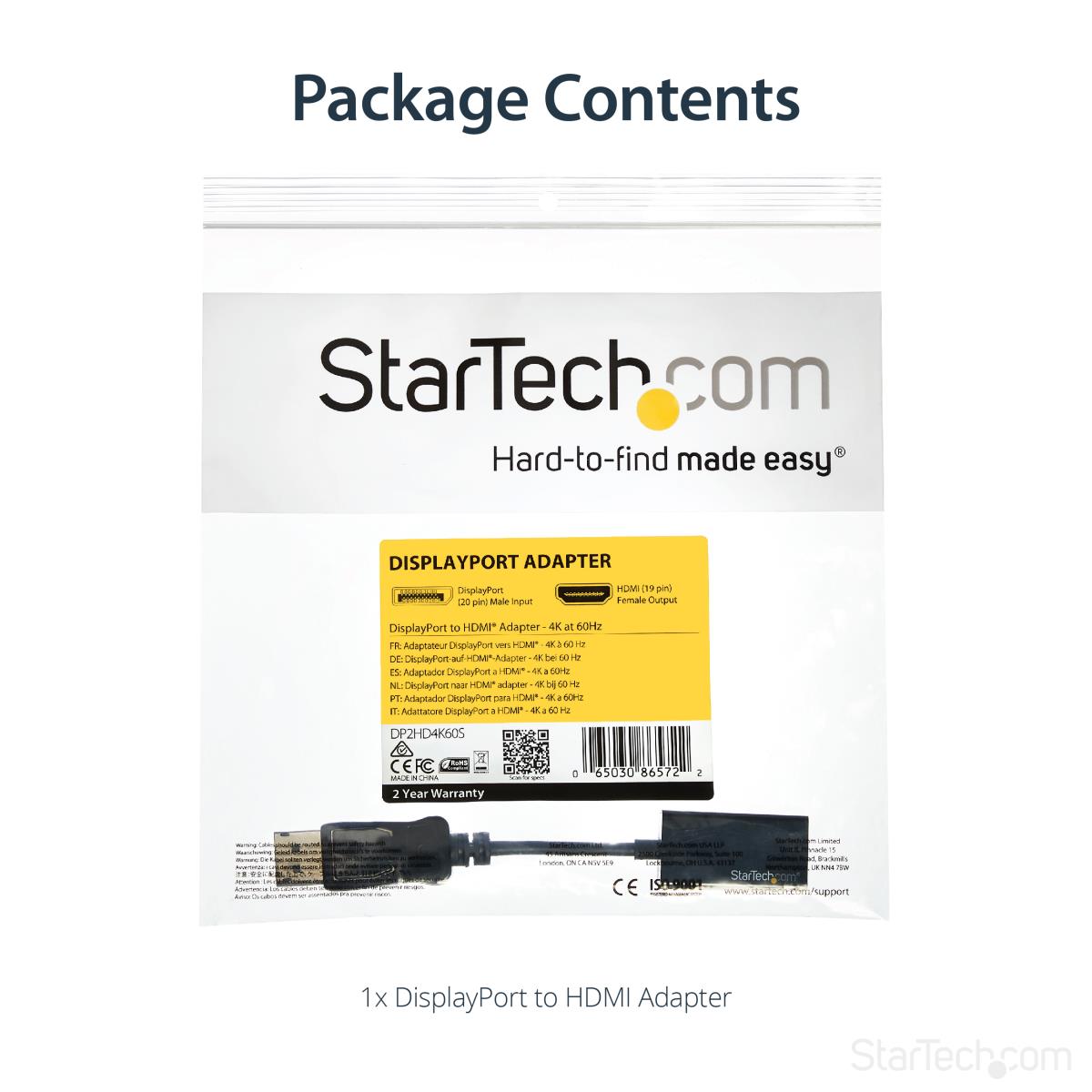 DisplayPort To Hdmi Convert 4k Uhd Dp To Hdmi Adapter - 4k 60hz