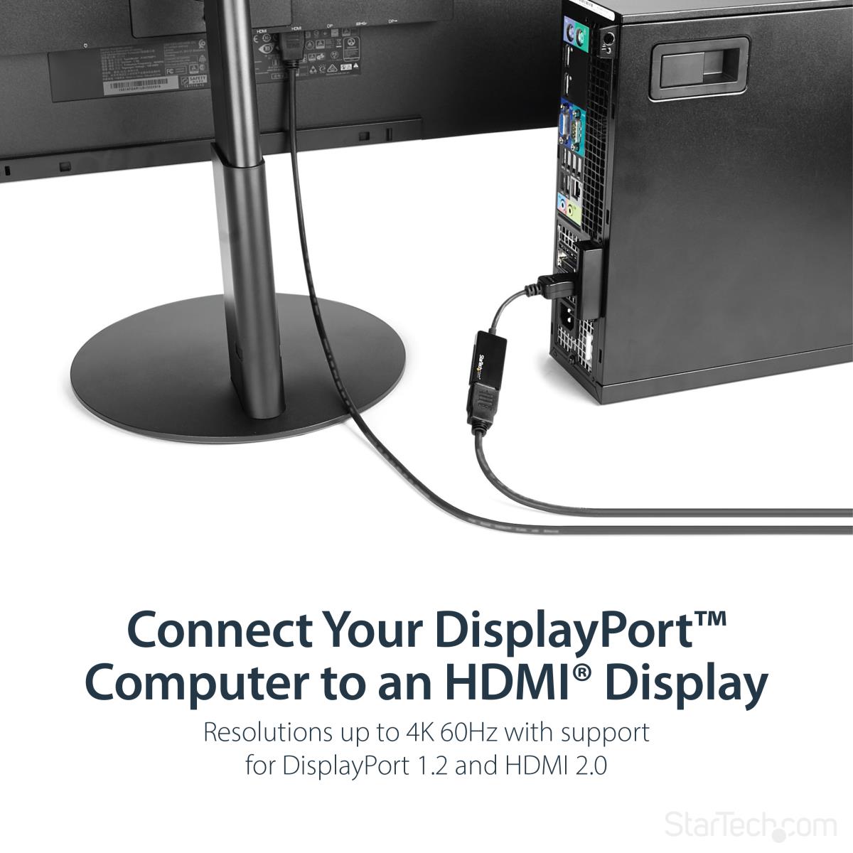 DisplayPort To Hdmi Convert 4k Uhd Dp To Hdmi Adapter - 4k 60hz