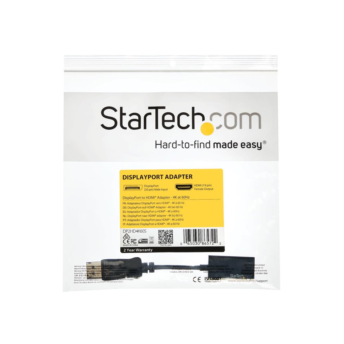 DisplayPort To Hdmi Convert 4k Uhd Dp To Hdmi Adapter - 4k 60hz