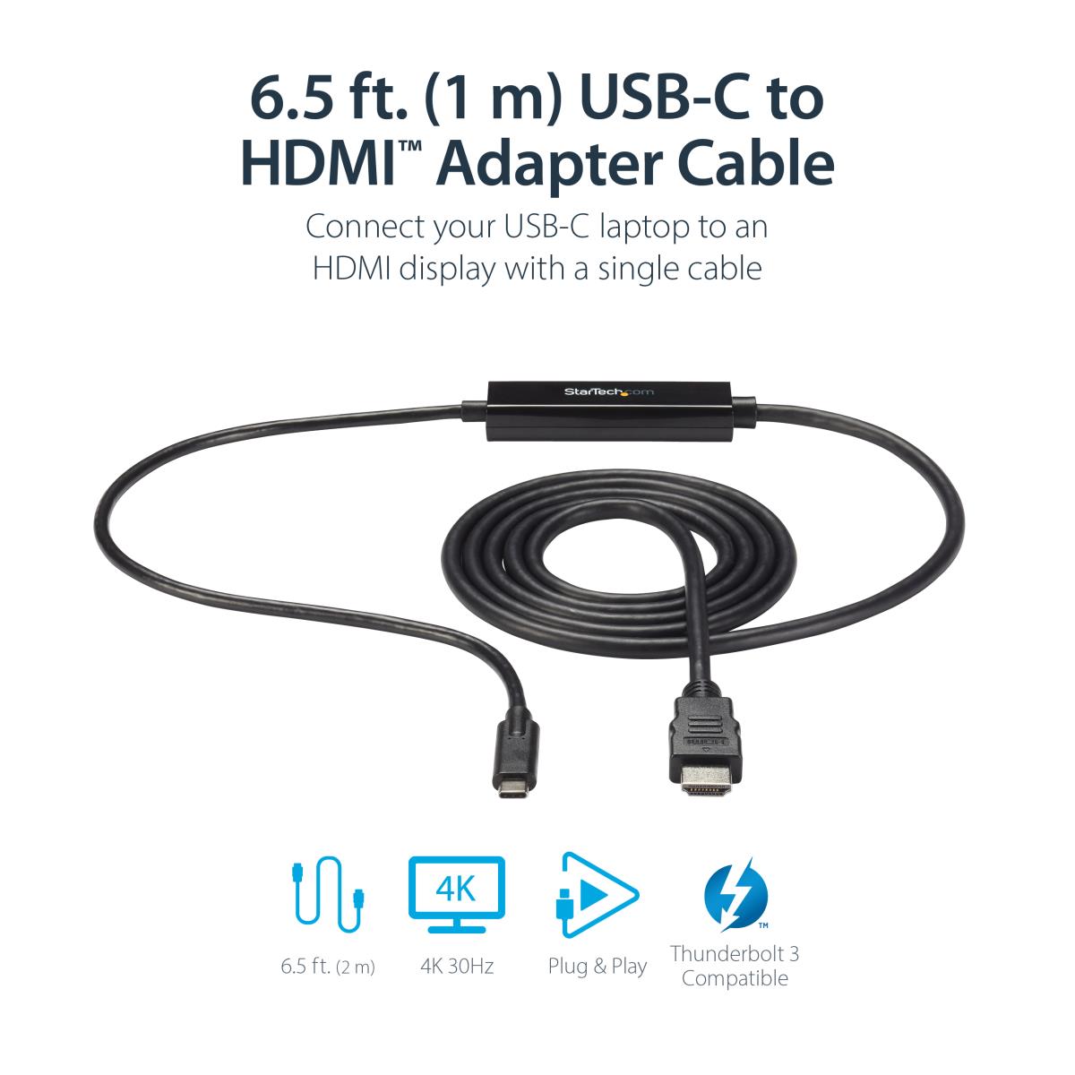 USB Type-c To Hdmi Adapter Cable-4k USB-c To Hdmi 1m