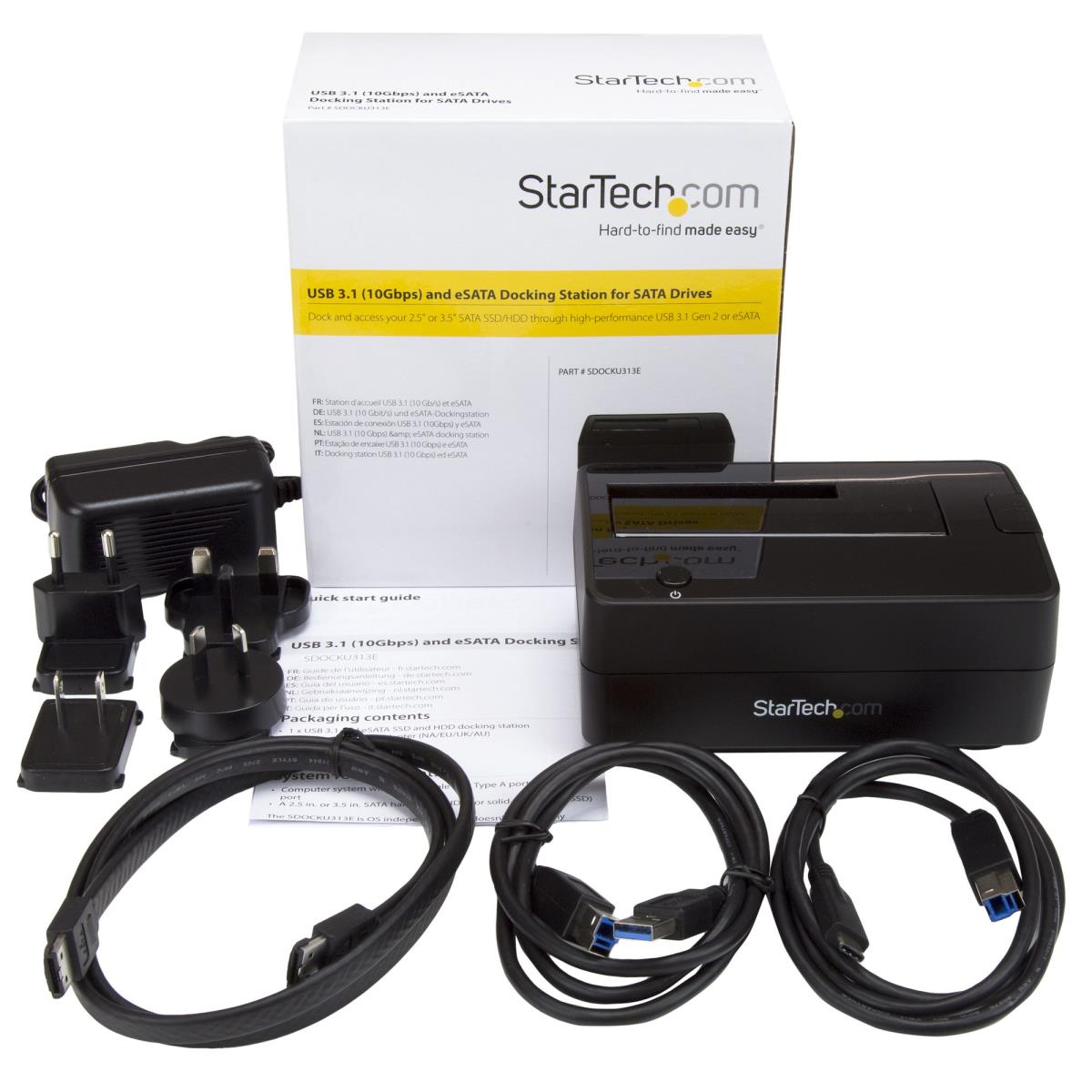 Docking Station - Drive For 2.5 / 3.5in SATA Drives - USB 3.1 (USB-a, USB-c) Or Esata