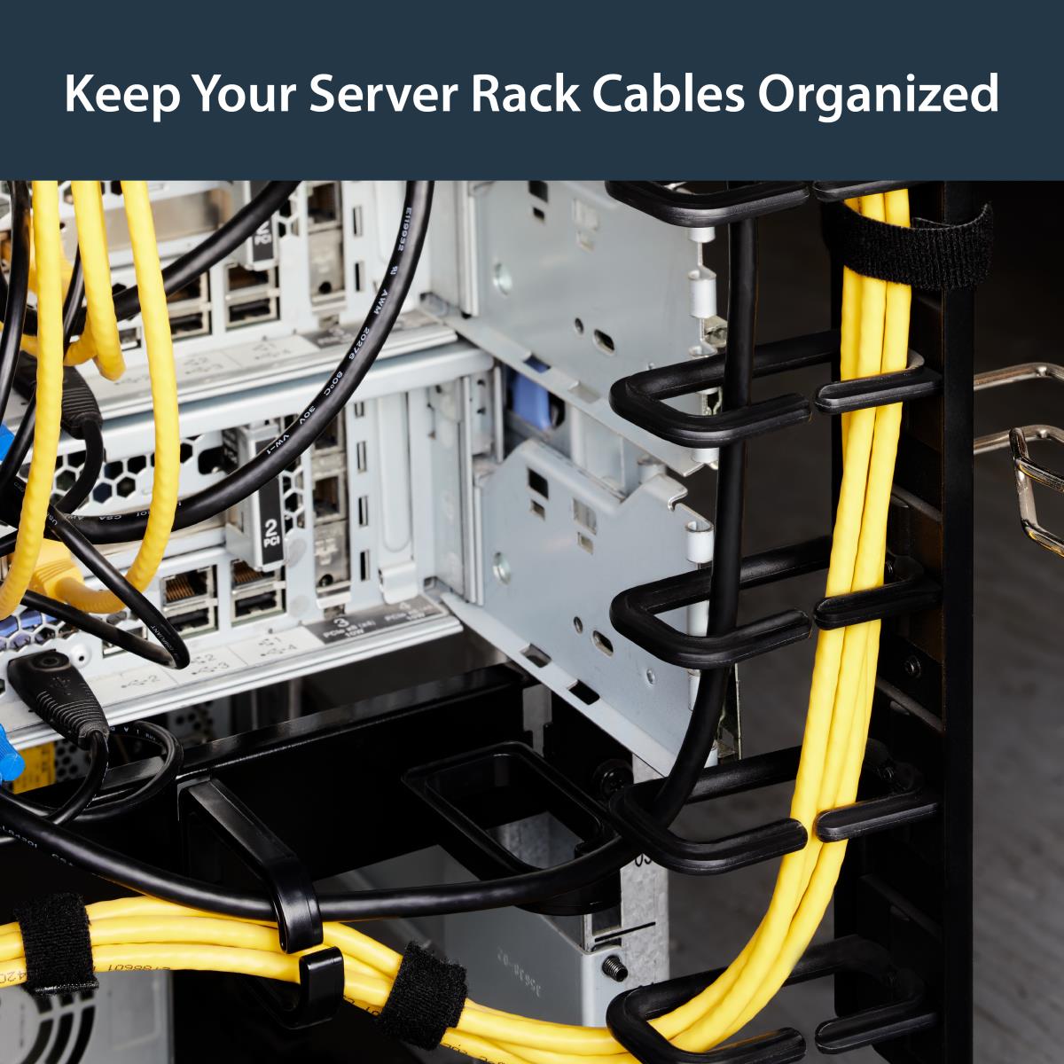 Vertical Cable Organizer With D-ring Hooks - 0u - 6ft