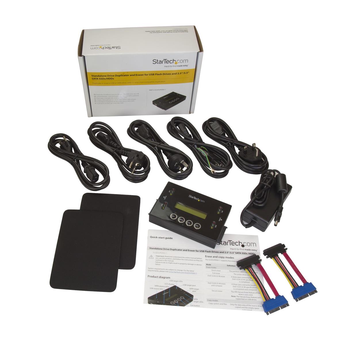 Drive Duplicator And Eraser For USB Flash Drives And 2.5 / 3.5in SATA Drives