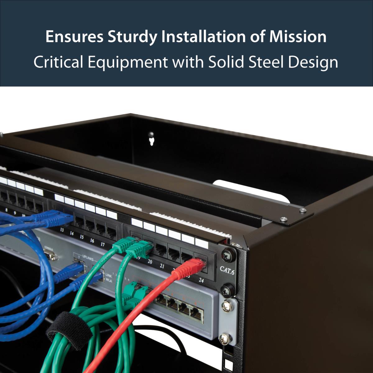 Wall-mount Rack-30cm Deep Equipment - Network Rack - 8u