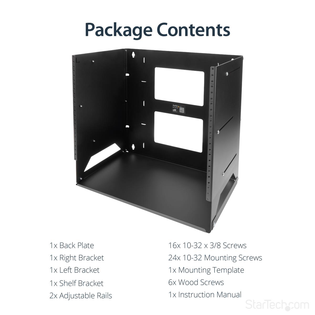 Wall-mountable Server Rack Wall Rack With Built-in Shelf 8u