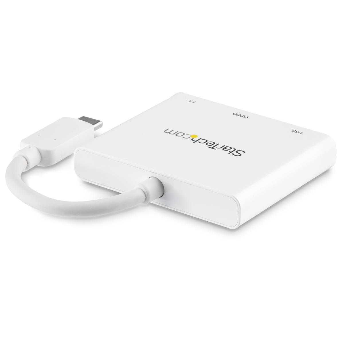 USB-c To 4k Hdmi Multifunction Adapter With Power Delivery And USB-a Port - White