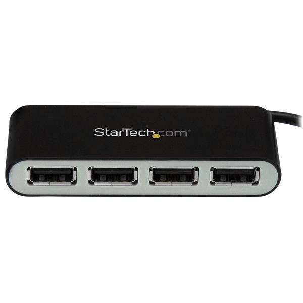 Portable Hub 4-port USB 2.0 With Built-in Cable
