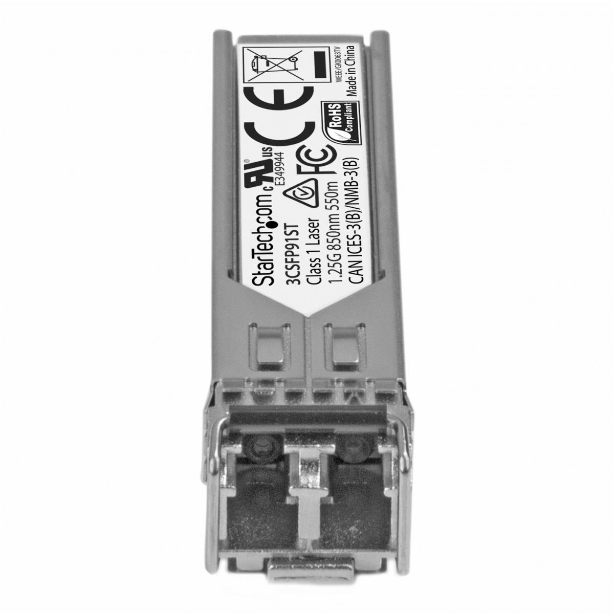 Transceiver Module - Gigabit Fiber 1000base-sx Sfp  - Hp 3csfp91 Compatible - Mm Lc - 550m