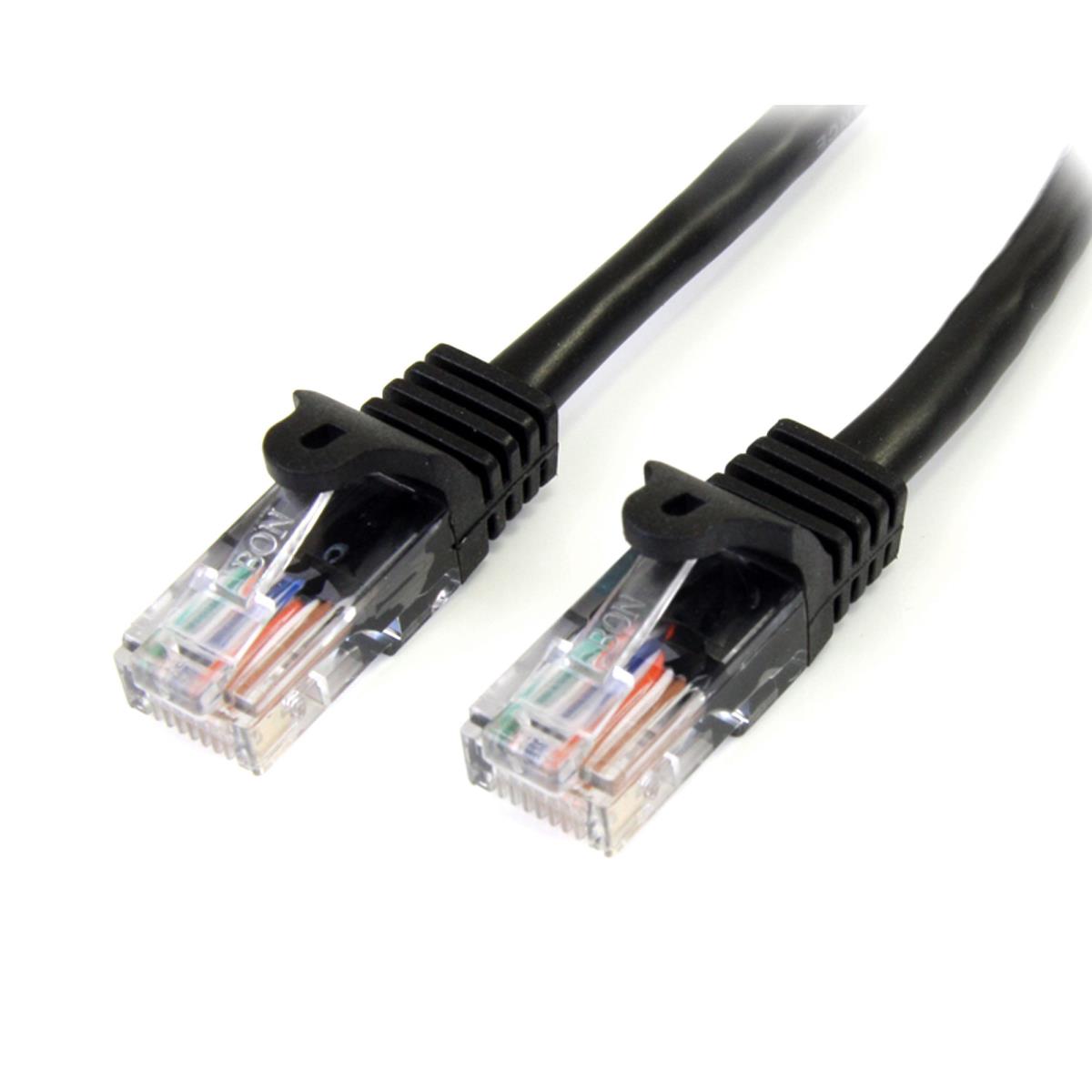 Patch Cable - Cat 5e - Utp - Snagless - 50cm - Black