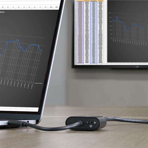 USB-c To Vga Adapter - With Presentation Mode Switch - 1920x1200