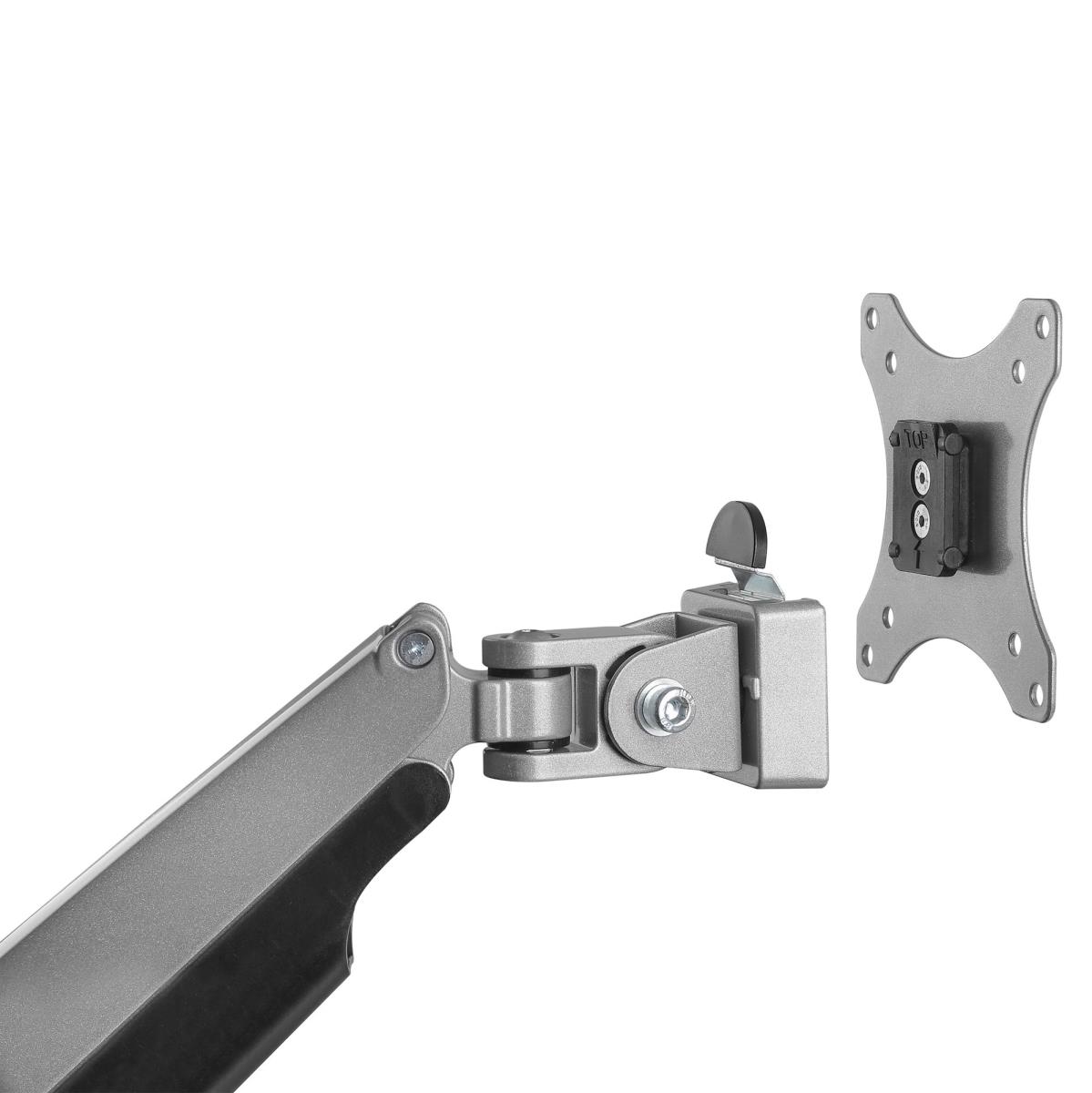 Monitor Mount - Desk - 1 Monitor - Full Motion - Up To 32in - Silver