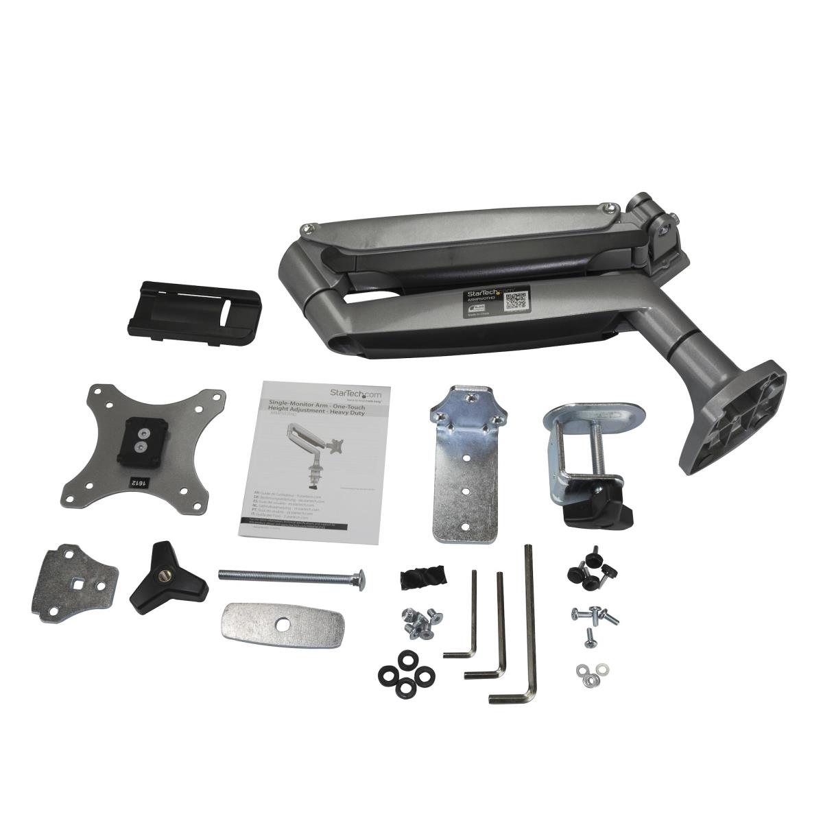 Monitor Mount - Desk - 1 Monitor - Full Motion - Up To 32in - Silver