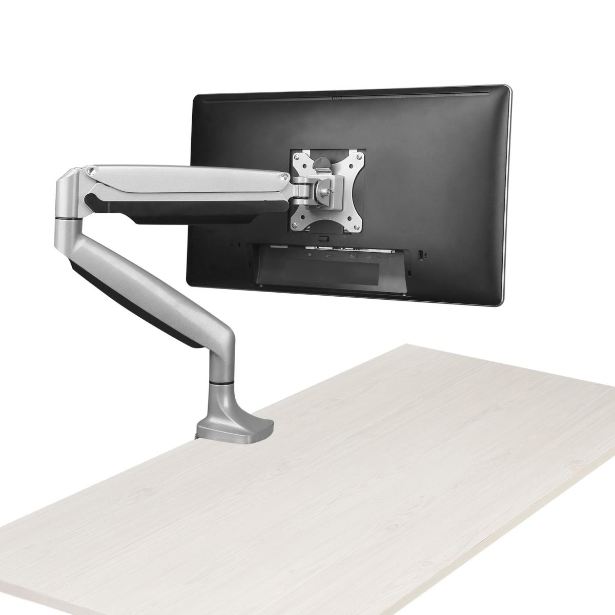 Monitor Mount - Desk - 1 Monitor - Full Motion - Up To 32in - Silver