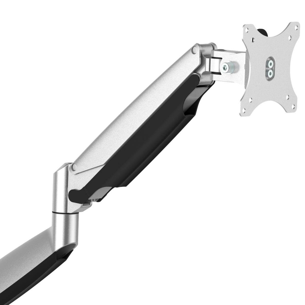 Monitor Mount - Desk - 1 Monitor - Full Motion - Up To 32in - Silver