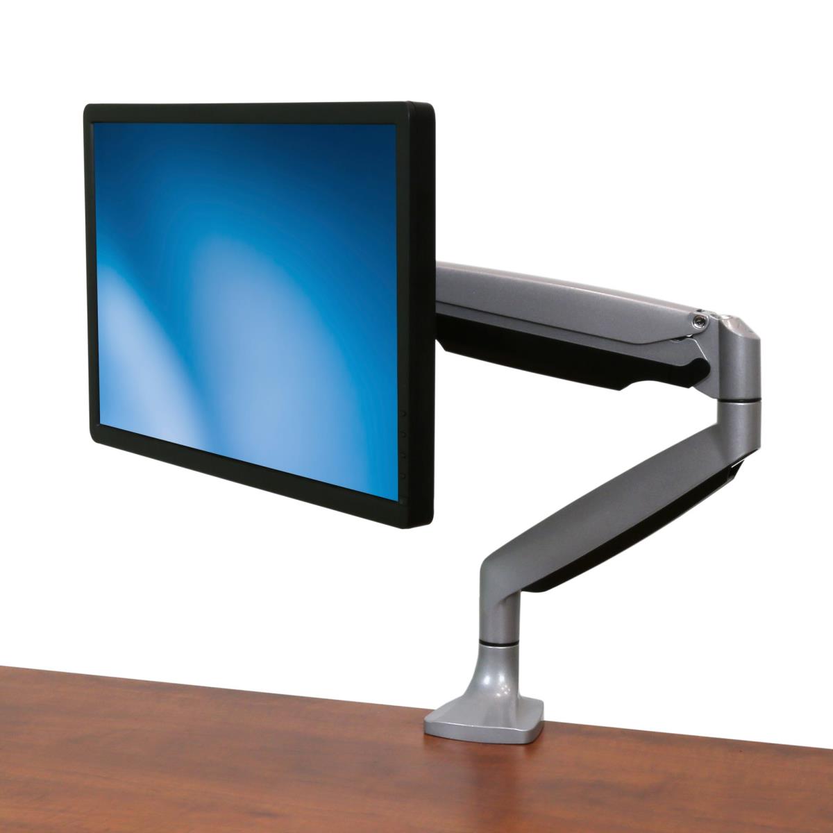 Monitor Mount - Desk - 1 Monitor - Full Motion - Up To 32in - Silver