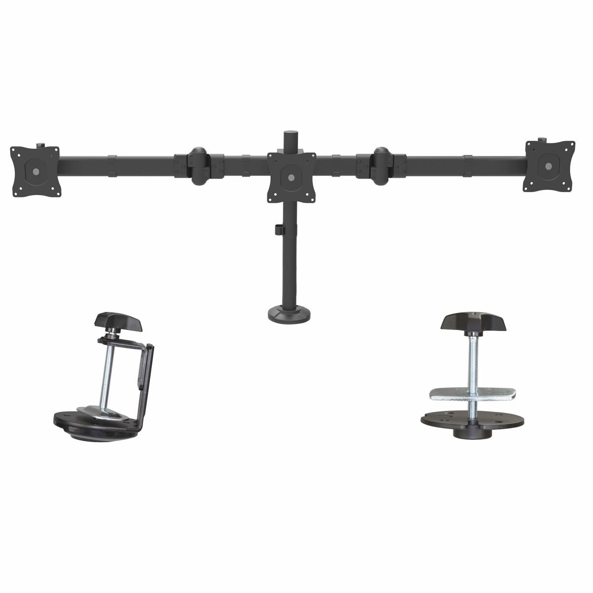 Triple-monitor Mount - Steel - Articulating Arms-height Adjust