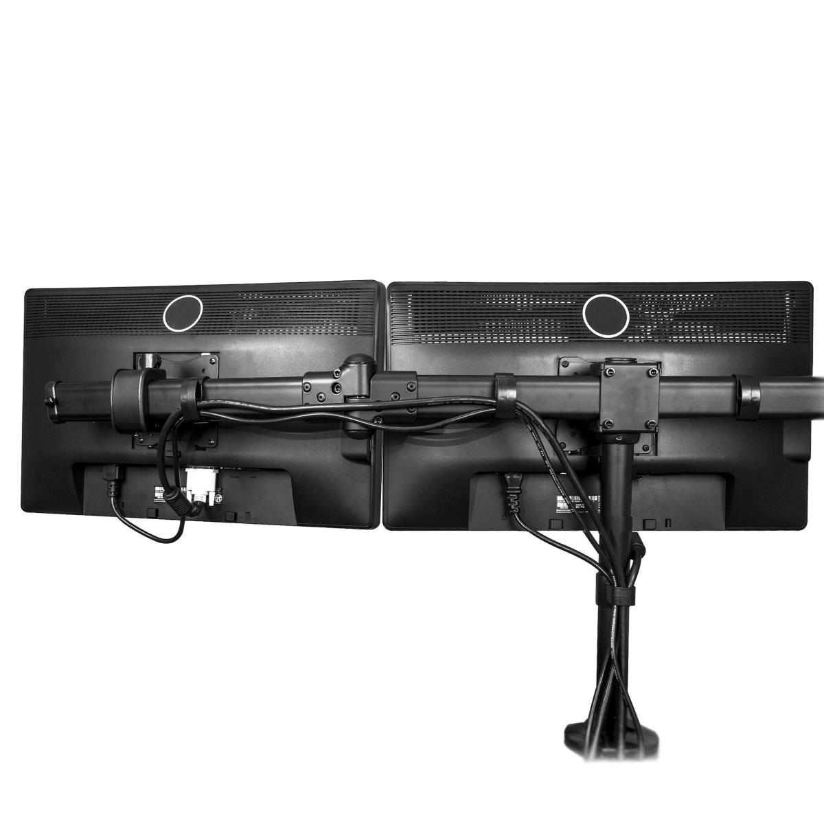 Triple-monitor Mount - Steel - Articulating Arms-height Adjust