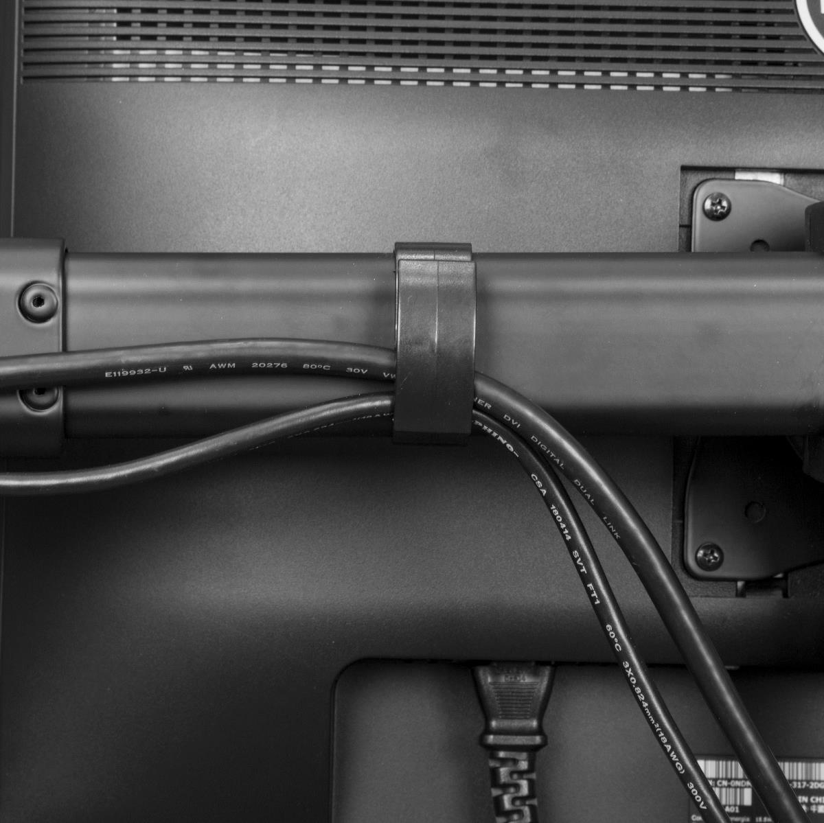 Triple-monitor Mount - Steel - Articulating Arms-height Adjust