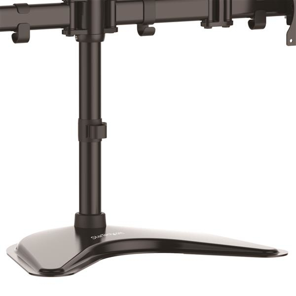 Quad-monitor Stand For Up To 27in Monitors - Steel - Adjustable