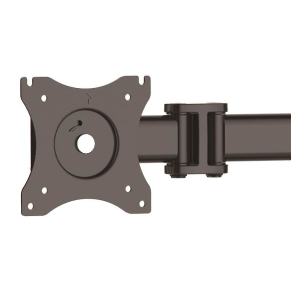Quad-monitor Stand For Up To 27in Monitors - Steel - Adjustable