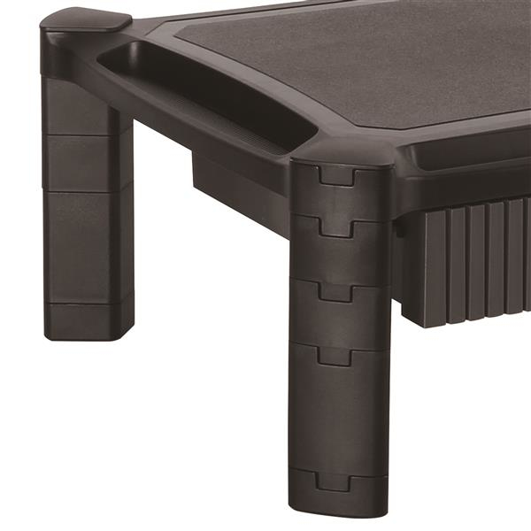 Computer Monitor Riser Stand With Drawer - Height Adjustable
