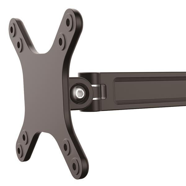 Wall Mount Monitor Arm - For Up To 27in Monitor/tv - Dual Swivel