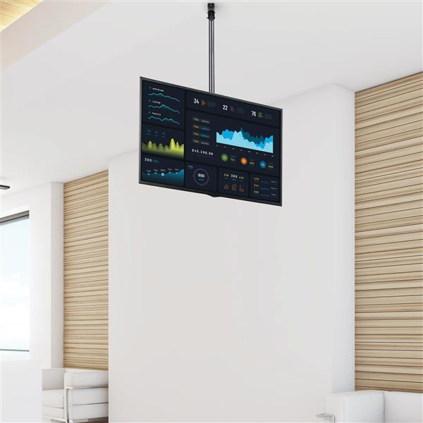 Ceiling Tv Mount For 37 To 70in Vesa Mount Tvs-short Pole Steel