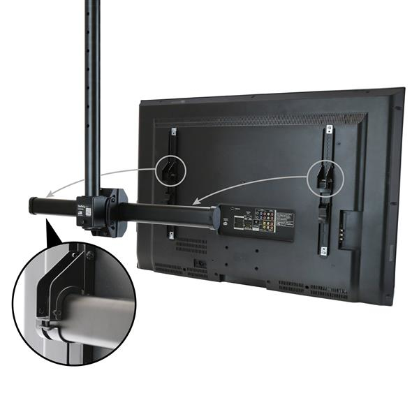 Ceiling Tv Mount For 37 To 70in Vesa Mount Tvs-short Pole Steel