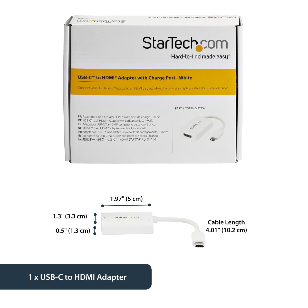 USB-c To Hdmi Adapter - 4k 60hz USB Type-c Hdmi Power Delivery