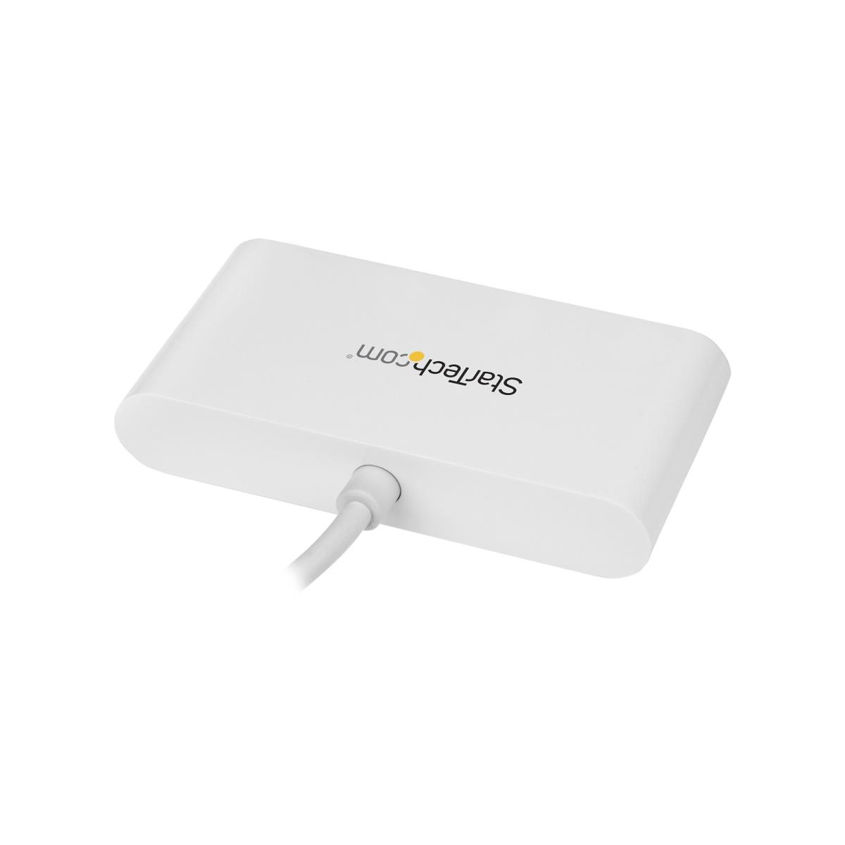 USB-c Hub - USB-c To 4x USB-a - 4port Bus Powered USB 3.0 Hub White