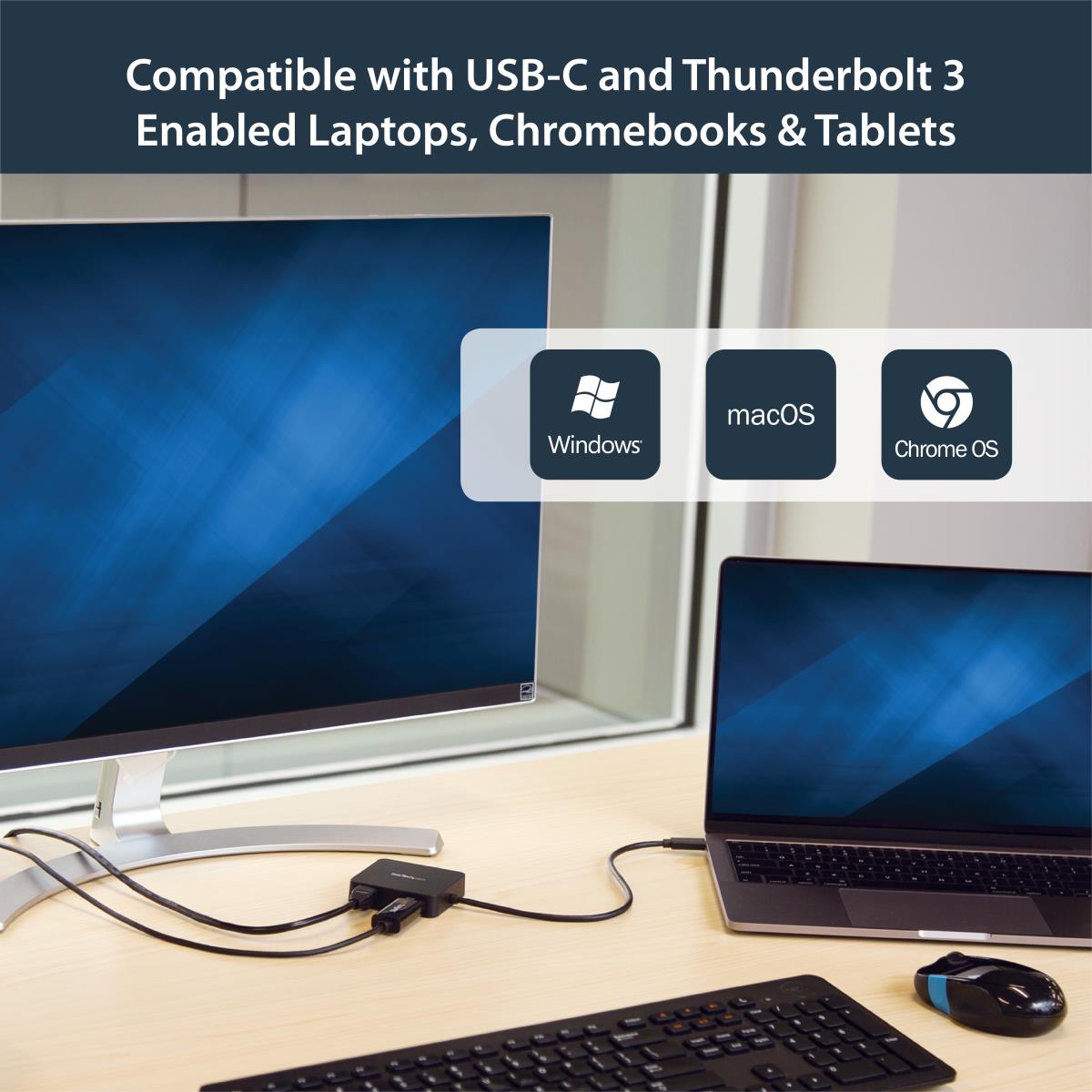 USB-c Multiport Adapter - With 4k Hdmi Gbe USB-c USB-a Ports