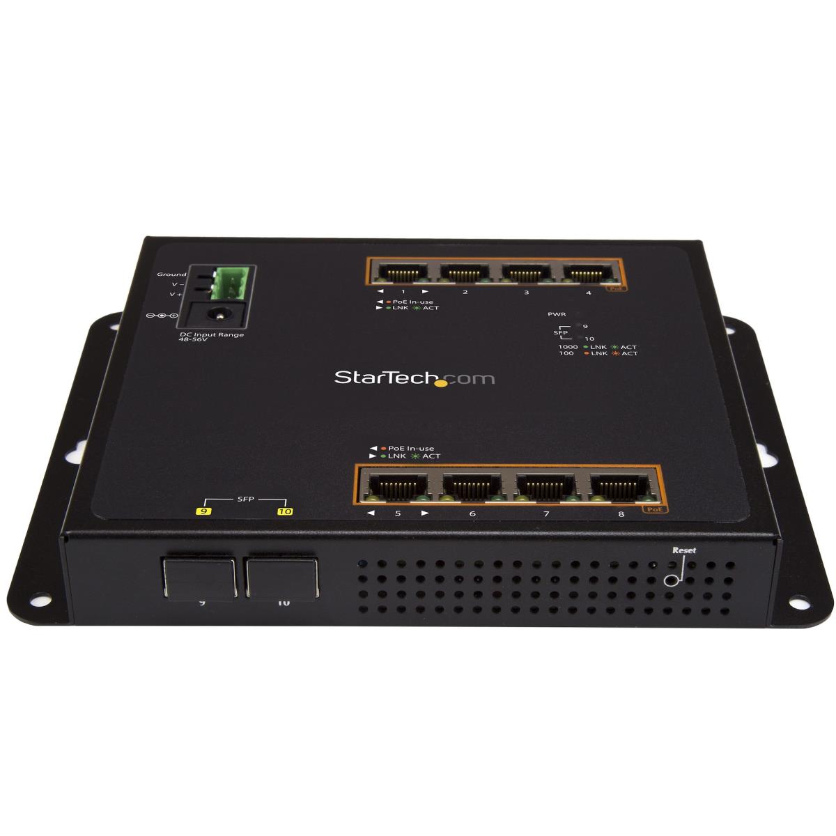 Gigabit Ethernet Switch 8-port Poe+ Plus 2 Sfp Ports-8-port Managed Switch