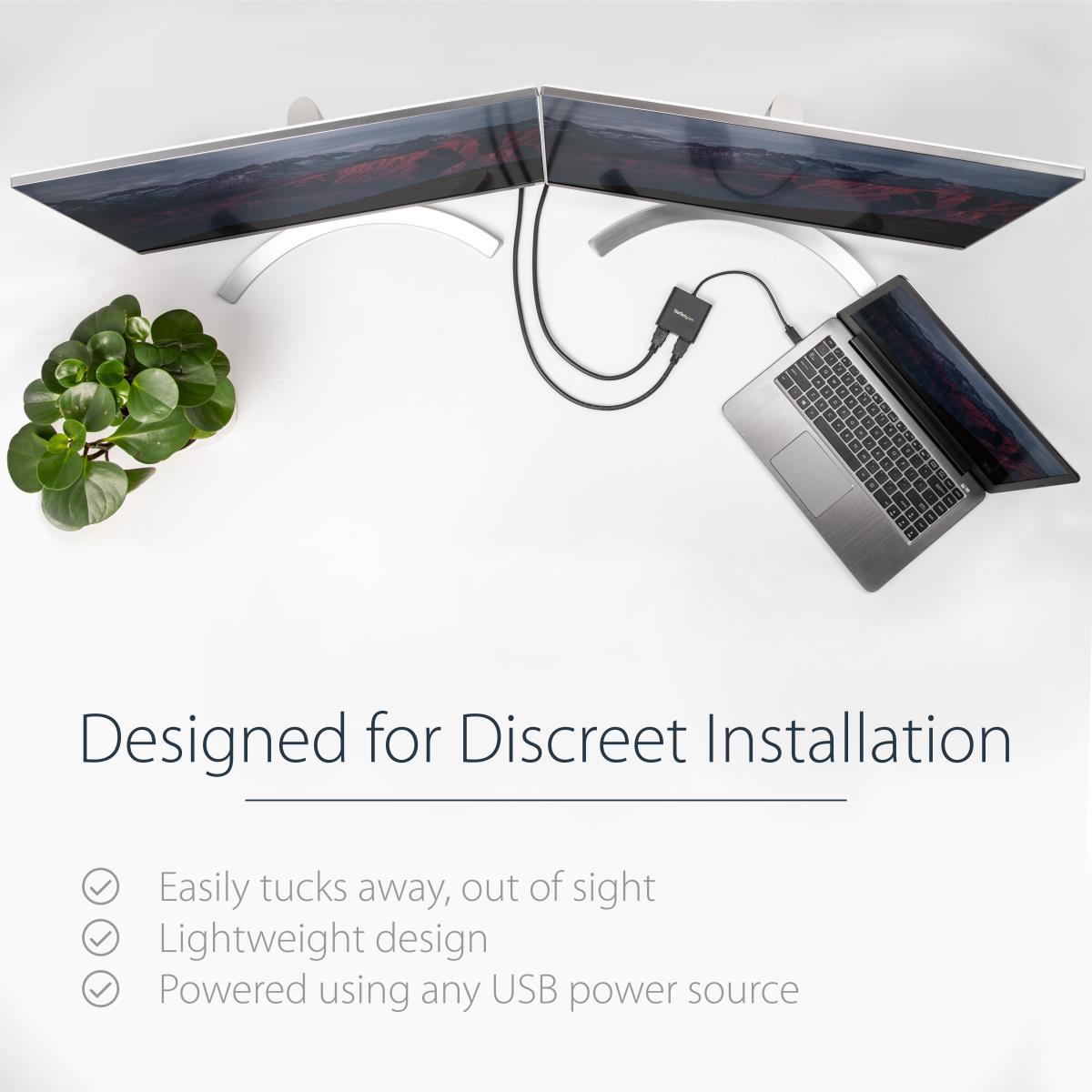 USB To Dual Hdmi Adapter - 4k